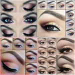 eye makeup artist designs android application logo